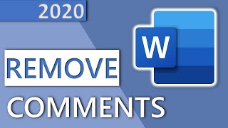 How to remove comments in Word (or hide comments) in 1 MINUTE (HD 2020)