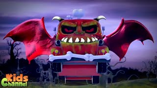 Download lagu Halloween Night | Scary Videos for Children | Monster Truck Dan Car Cartoons by Kids Channel mp3