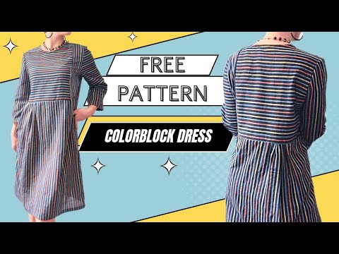 Milou Dress Sew Along // FREE Colorblock Pattern by...