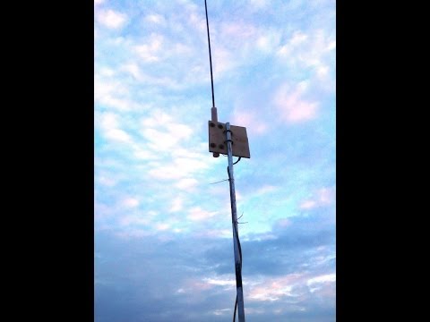 ham radio 7 to 55 mhz vertical HF  antenna low profile  video 2