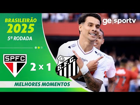 Gols e lances de São Paulo x Santos