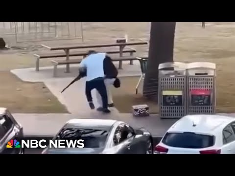 網傳畫面曝！邦迪海灘槍擊嫌犯遭制伏瞬間！ (Video appears to show moment Bondi Beach shooter is disarmed)