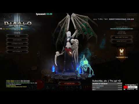 Diablo 3 2.6.0 Necromancer Bones of Rathma Skeletal Mage GR96 nik4kin 1080@60