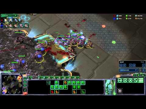 Starcraft 2 HoTS Gold Zerg Ladder - Match 3 ZvP - Attempting the Triple Barrel Burst || BellularSC2
