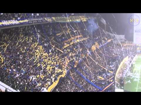 "Boca UdeChile Lib12 / Vamo' a traer la Copa a la Argentina" Barra: La 12 &bull; Club: Boca Juniors