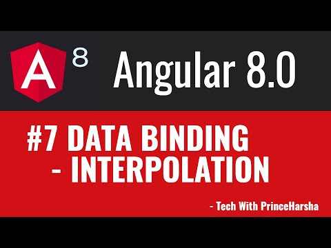 7 Angular 8 Tutorials Interpolation one way data binding