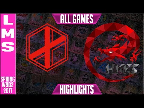 Hong Kong Esports vs eXtreme Gamers Highlights All Games - LMS W9D2 Spring 2017 HKE vs XG All games