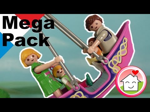 Playmobil en français Mega Pack avec la famille Hauser du parc d´attraction