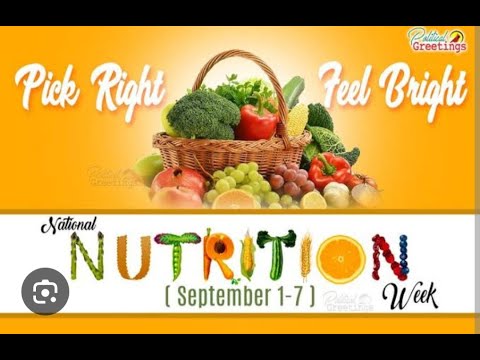 Celebrating International Nutrition week on "Healthy Me,Happy Me", from Sept 1-7 .