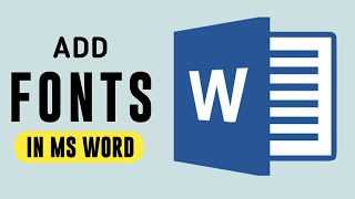 How to Add New Fonts in MS Word || Fonts For MS WORD