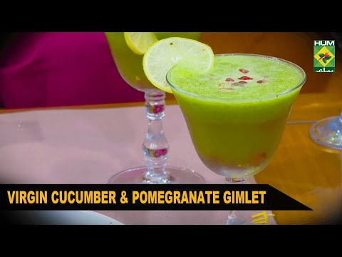 Virgin Cucumber & Pomegranate Gimlet Recipe - Lively Weekends - Masala Tv