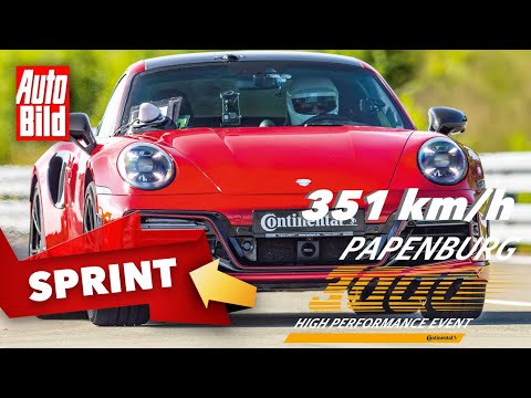 Techart Porsche 911 Turbo S (2021) | Knackt der Techart-Porsche die 350 km/h? | Papenburg 3000