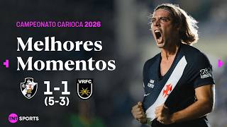 SPINELLI CRAVA E VASCO AVANÇA NOS PÊNALTIS PELO CARIOCA 2026 | VASCO 1(5) X (3)1 VOLTA REDONDA