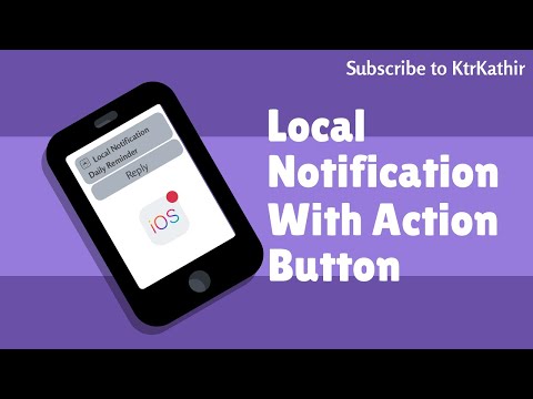 Local Notification with Action button | Xcode 11.5 | Swift 5.2.4 | KtrKathir