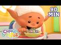 Baby Breakfast with Bobo White 🥣🍰 | Cloudbabies Cartoons For Kids