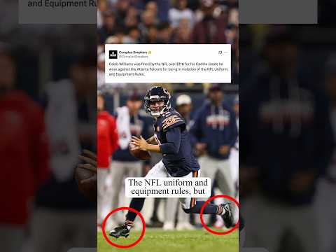 Caleb Williams wears special cleats! #shorts #nfl #calebwilliams
