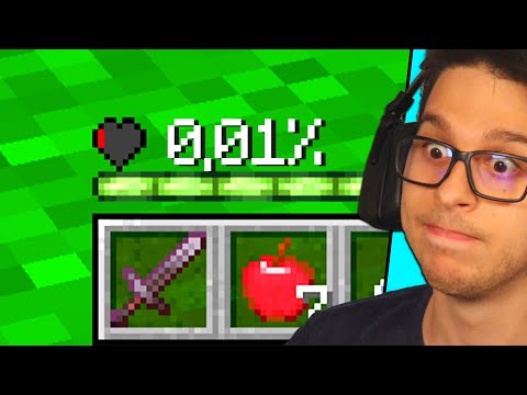 GIOCO CON 0,01% DI VITA SU MINECRAFT