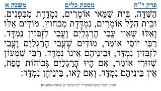 מסכת כלים פרק י"ח משנה א
