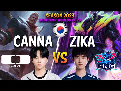 DK Canna vs LNG Zika - Canna JAYCE vs Zika K'SANTE Top - Patch 13.19 KR Ranked