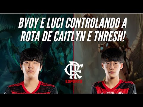 Bvoy e Luci ► O Fla na soloq de Caitlyn e Thresh! Flamengo Esportes