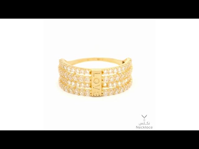 خاتم ذهب عيار 18