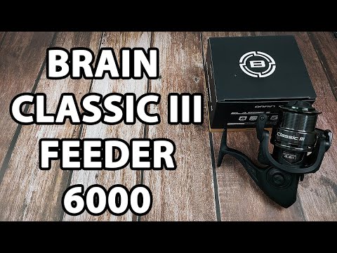 Котушка Brain Classic III Feeder 6000 / 4+1 підшипник / 4.9:1 — фідерна, металева шпуля