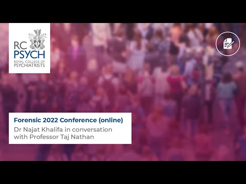 Forensic 2022 Conference Online - Dr Najat Khalifa and Professor Taj Nathan