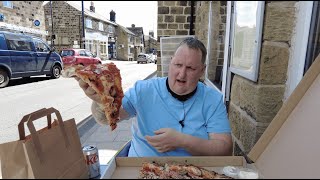 Eating a HUGE Pizza