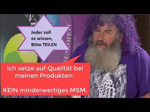 MINDERWERTIGES MSM  - Nicht bei Robert Franz!