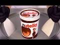 Nutella Ice Cream Turns Into Ice Cream Rolls Satisfying Visual ASMR