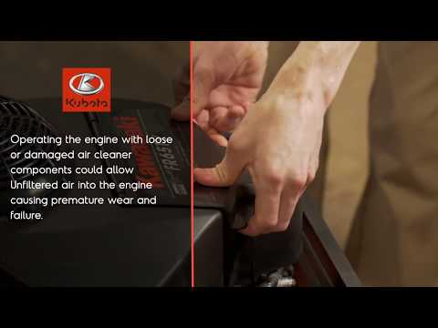 Z Series Kawasaki Engine &ndash; Air Filter Service