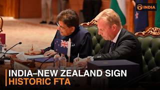 India–New Zealand Sign Historic FTA