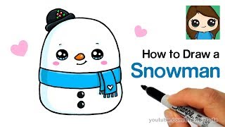 How to Draw a Snowman Easy Squishmallows