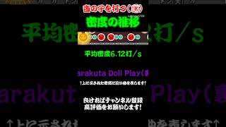 沓の子を打つ(裏)の平均密度の推移 #Shorts #Short #密度調べ #太鼓の達人