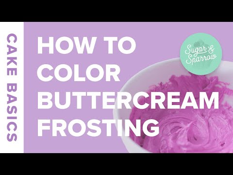 How to Color Buttercream Frosting | Cake Basics