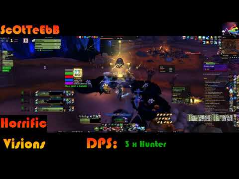 World of Warcraft - Retail - 2 Mask Horrific Vision 3 x Hunters, Multiboxing