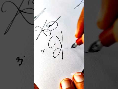 How to sign the letter K❤ ?