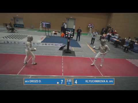 Т8. Ключникова А. - Дрозд Д.САБЛЯ (юноши, девушки) личные КРАСНАЯ дорожка