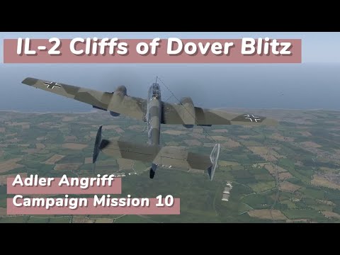 Bomb Run On Manston Airfield | IL-2 | Cliffs of Dover Blitz | Adler Angriff #10