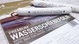 Wasserschiebefolie | Kerzen einfach bedrucken | Creative-Depot | Ohrenpost