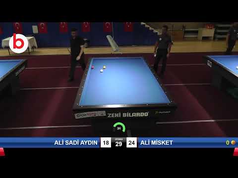 ALİ SADİ AYDIN & ALİ MİSKET Bilardo Maçı - 2019 TÜRKİYE KUPASI 2.ETAP ERKEKLER-4.ÖN ELEME