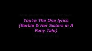 Barbie movie song: You&#39;re the one lyrics on screen