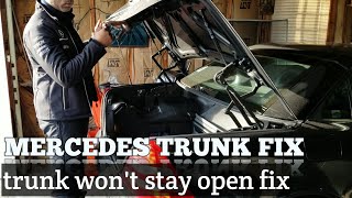 Mercedes SLK Trunk Springs Replacement DIY