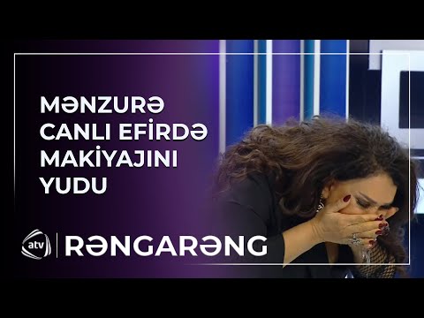 Mənzurə Musayeva canlı efirdə MAKİYAJINI YUDU
