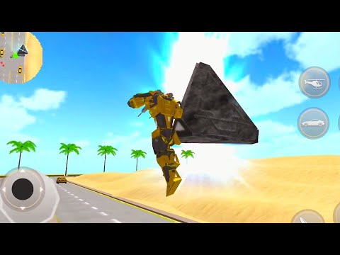 SandBall Multi Robot Transform war | flying helicopter car robot game 2021 | android gameplay