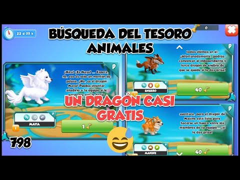 Búsqueda del Tesoro: Animales (Maya, Enebro y Maxine) ⭐Dragon Mania Legends 798