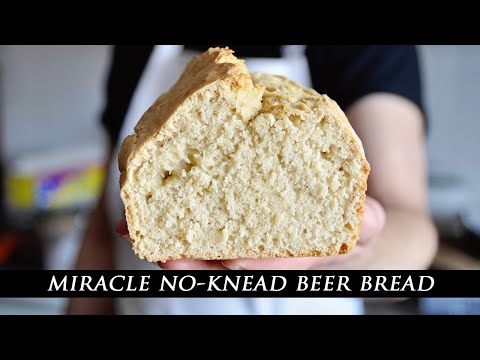 Miracle NO-KNEAD Homemade Beer Bread Recipe