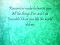 Pink - Run ( Lyrics On Screen ) 2012 