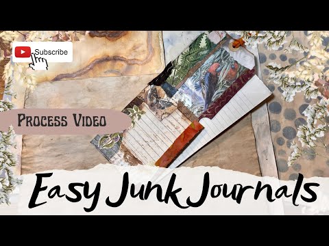 Make a Junk Journal - EASY Papers & Scrap busting Ephemera
