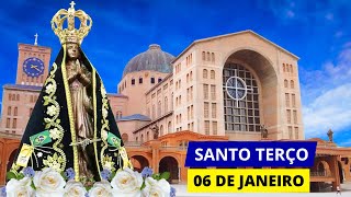 SANTO TERÇO DE APARECIDA DE HOJE - 06/01/2025 | MISTÉRIOS GOZOSOS | SEGUNDA-FEIRA